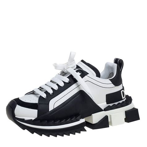 dolce gabbana black gloss sneakers vintage|dolce gabbana sneakers black white.